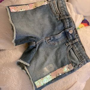 Girls Sequin Shorts